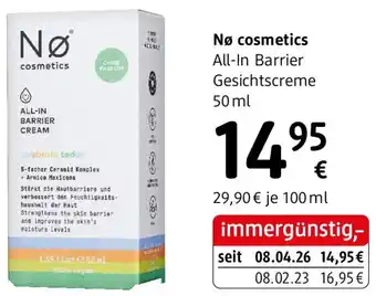Nø cosmetics All-In Barrier Gesichtscreme