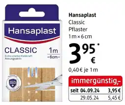 dm Hansaplast Classic Pflaster Angebot