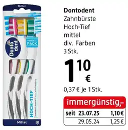 dm Donto dent Zahnbürste Hoch-Tief mittel Angebot