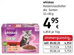 dm Whiskas Katzennassfutter Angebot