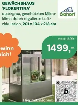 Bellaflora Gewächshaus florentina Angebot