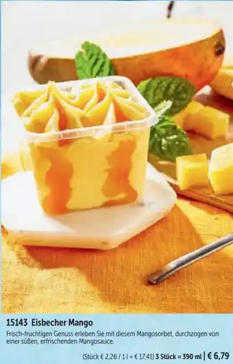 Eisbecher Mango