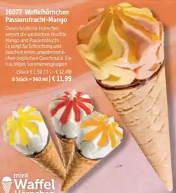 Bofrost Waffelhörnchen Passionsfrucht-Mango Angebot
