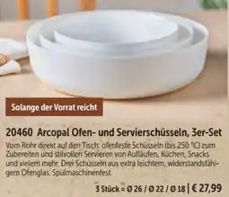 Bofrost Arcopal Ofen- und Servierschüsseln Angebot