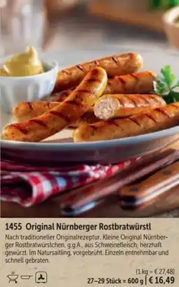 Bofrost Original Nürnberger Rostbratwürstl Angebot