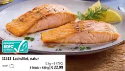 Bofrost Lachsfilet, natur Angebot