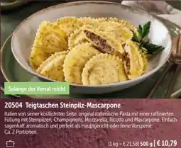 Bofrost Teigtaschen Steinpilz-Mascarpone Angebot