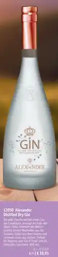 Bofrost 12050 Alexander Distilled Dry Gin Angebot