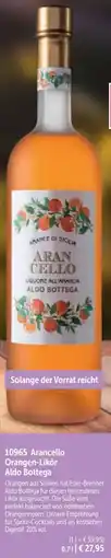 Bofrost 10965 Arancello Orangen-Likör Aldo Bottega Angebot