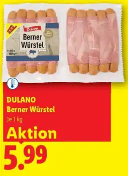 Lidl Dulano Berner Würstel Angebot