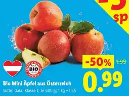 Lidl Bio Mini Äpfel aus Österreich Angebot