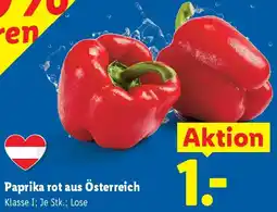 Lidl Paprika rot aus Österreich Angebot