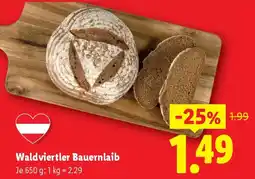 Lidl Waldviertler Bauernlaib Angebot