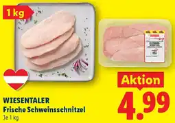 Lidl Wiesentaler frische schweinsschnitzel Angebot