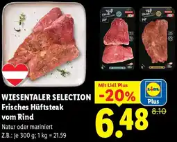 Lidl Wiesentaler selection Frisches Hüftsteak vom Rind Angebot