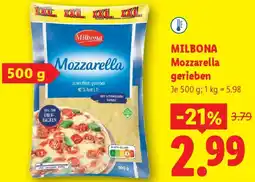 Lidl Milbona Mozzarella Angebot