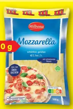 Lidl Milbona Mozzarella Angebot