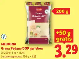 Lidl Milbona Grana Padano DOP gerieben Angebot
