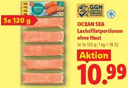 Lidl Ocean Sea Lachsfiletportionen ohne Haut Angebot
