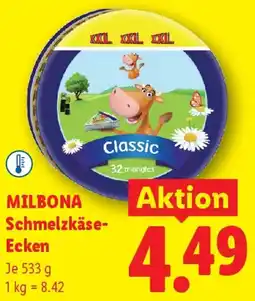 Lidl Milbona Schmelzkäse-Ecken Angebot