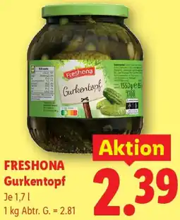 Lidl Freshona Gurkentopf Angebot