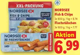 Lidl Nordsee fish & chips, fischstäbchen Angebot