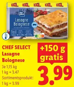 Lidl Chef Select Lasagne Bolognese Angebot