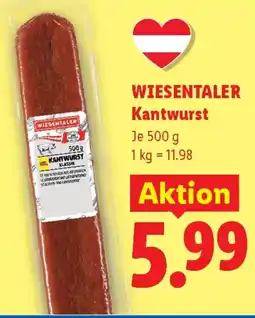 Lidl Wiesentaler Kantwurst Angebot