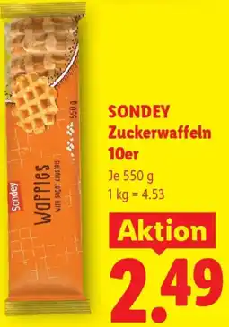 Lidl Sondey Zuckerwaffeln Angebot