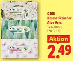 Lidl Cien Kosmetiktücher Aloe Vera Angebot