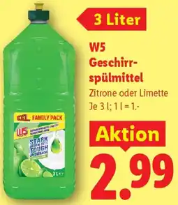 Lidl W5 Geschirrspülmittel Angebot