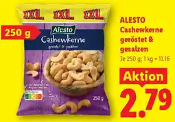 Lidl Alesto Cashewkerne gerostet & gesalzen Angebot