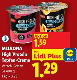 Lidl Milbona High Protein Topfen-Creme Angebot