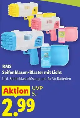 Lidl RMS Seifenblasen-Blaster mit Licht Angebot