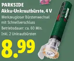 Lidl Parkside Akku-Unkrautbürste, 4 V Angebot