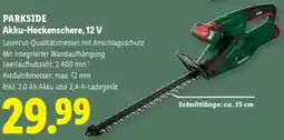 Lidl Parkside Akku-Heckenschere, 12 V Angebot