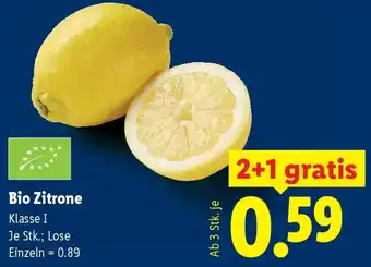 Lidl Bio-Zitrone Angebot