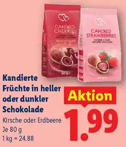 Lidl Kandierte Früchte in heller oder dunkler Schokolade Angebot