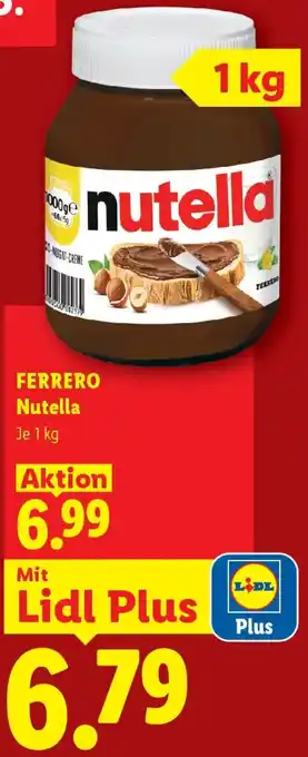 Lidl Ferrero Nutella Angebot