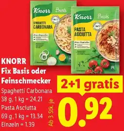 Lidl Knorr Fix Basis oder Feinschmecker Angebot