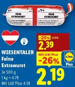 Lidl Wiesentaler Feine Extrawurst Angebot