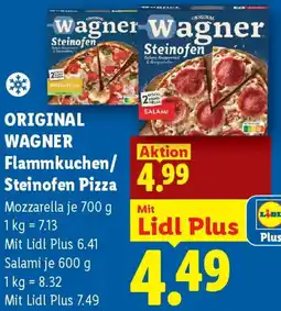 Lidl Original wagner Flammkuchen/ Steinofen Pizza Angebot