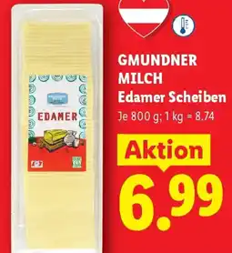 Lidl Gmundner Milch Edamer Scheiben Angebot