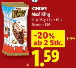 Lidl Kinder Maxi King Angebot
