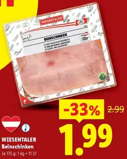 Lidl Wiesentaler Beinschinken Angebot