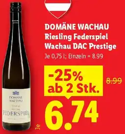 Lidl Domäne Wachau Riesling Federspiel Wachau DAC Prestige Angebot