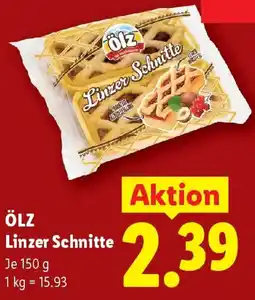 Lidl Ölz Linzer schnitte Angebot