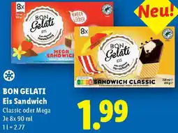 Lidl Bon Gelati Eis Sandwich Angebot