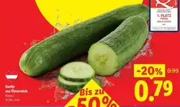 Lidl Gurke aus Österreich Angebot