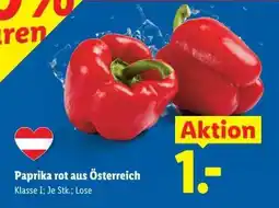 Lidl Paprika rot aus Österreich Angebot